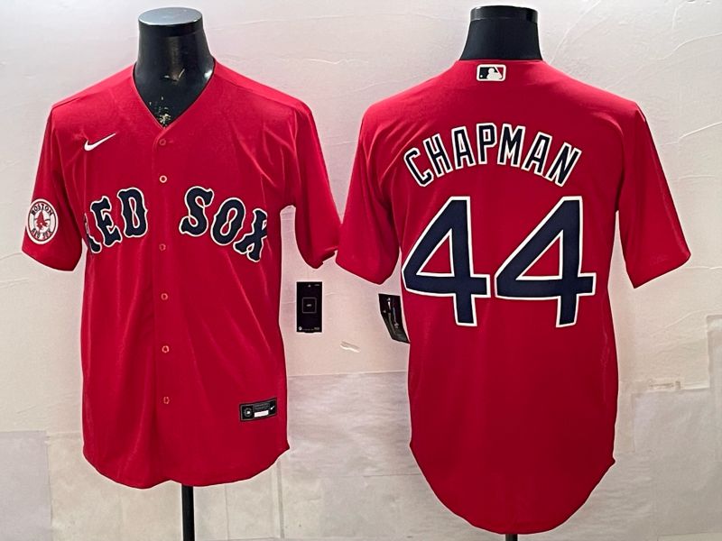 Men 2026 Boston Red Sox #44 Chapman Red Game Nike MLB Jersey style 003
